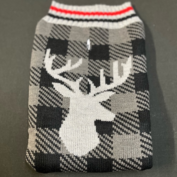 NWT Winter Pet Sweater Buck Deer Look at that Rack! Dog πΆ Pet Pig π·
